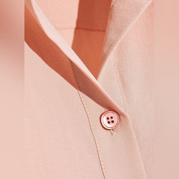 NWT STELLA MCCARTNEY PINK SILK EVA BLOUSE SHIRT TOP SIZE 36 - Picture 12 of 13